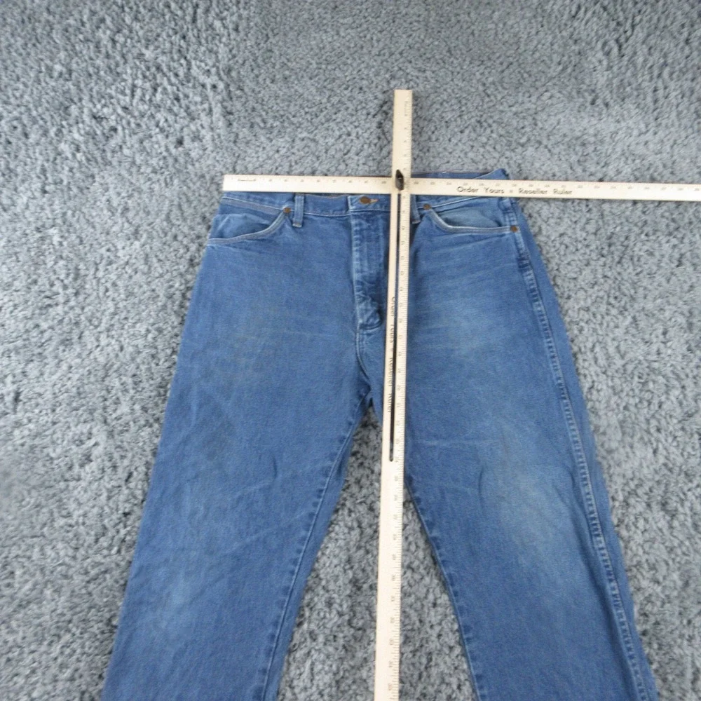 Wrangler Jeans Mens 36x34 Blue Cowboy Cut 13MWZPW Straight Leg 35x31*